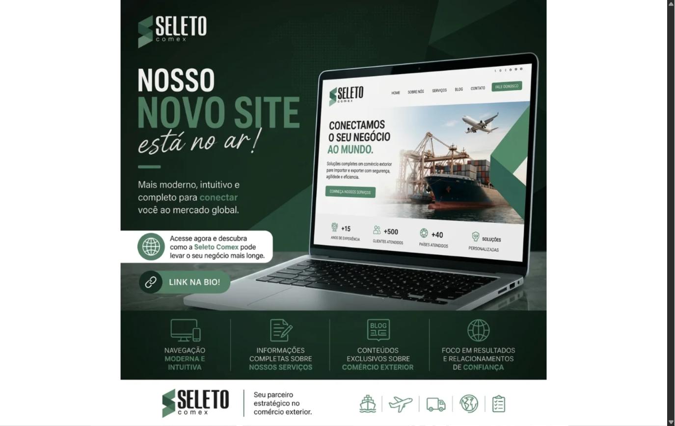 Post do Instagram - Seleto Comex