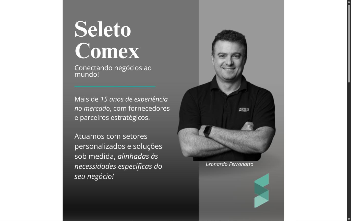 Post do Instagram - Seleto Comex